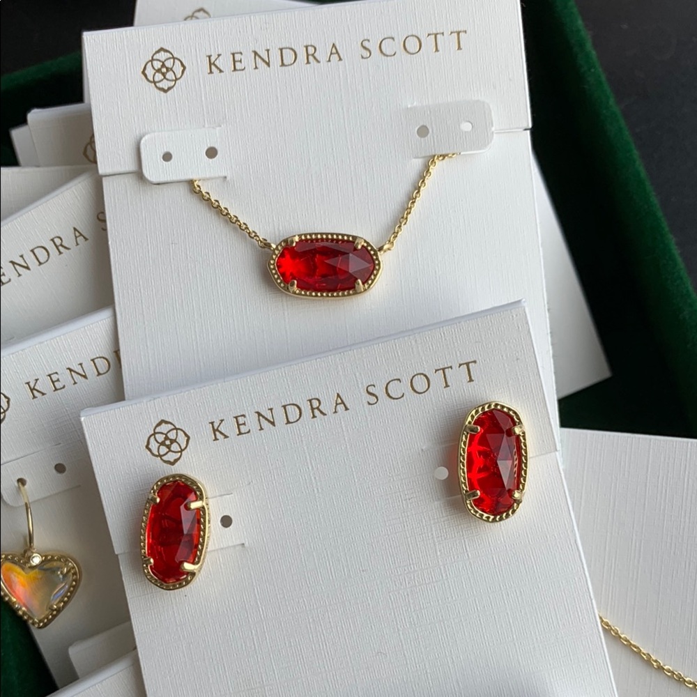 Kendra Scott Red Jewelry Set